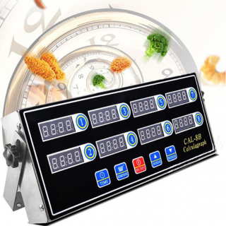 8 Channels Kitchen Calculagraph Timer Commercial Digital Restaurant Timers 110V Loud Alarm Cooking T