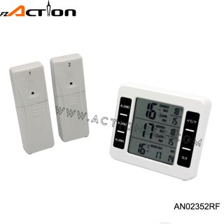 Indoor and outdoor RF temperature Freezer thermometer