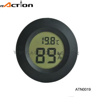 Round Shape LCD Digital Temperature and Humidity